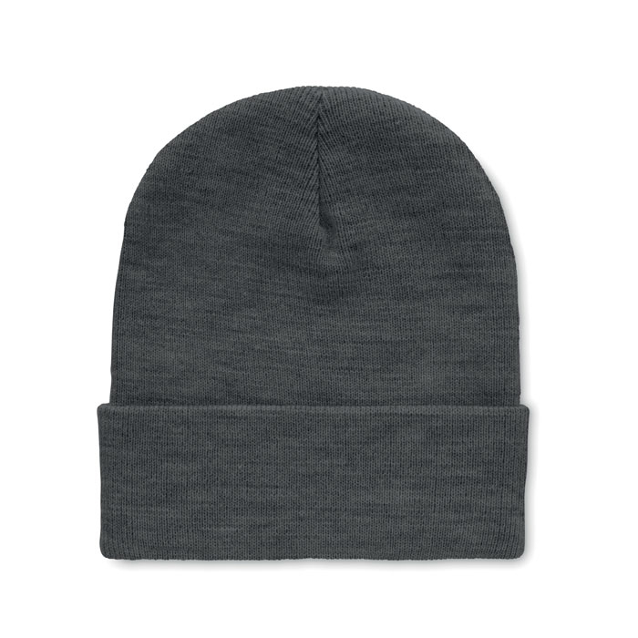 Bonnet en PET recyclé avec revers personnalisé POLO Blanc / Noir